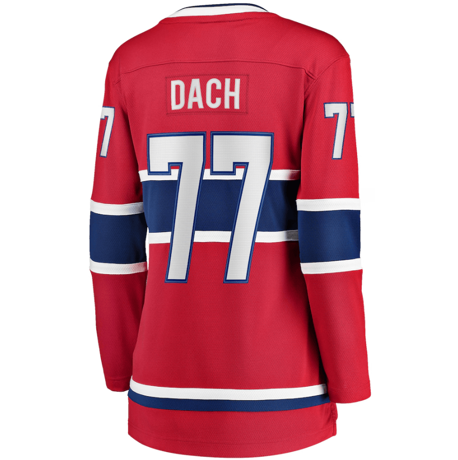 Kirby Dach 77 Montreal Canadiens Women's Home Breakaway Player Jersey - Red
