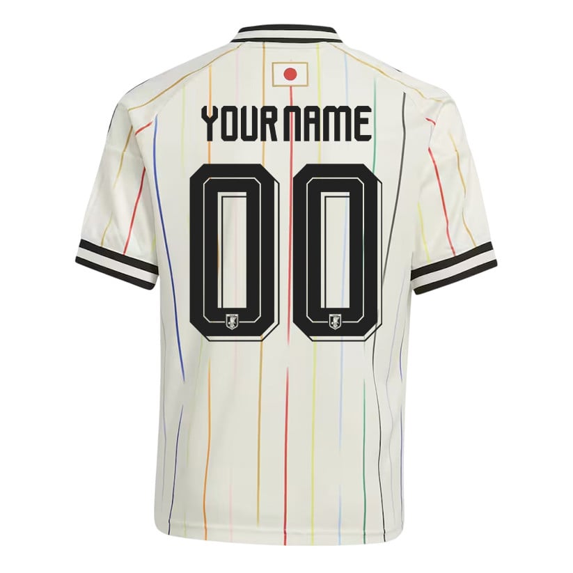 Japan National Team 2026 Youth Personalized Away Jersey - Off White