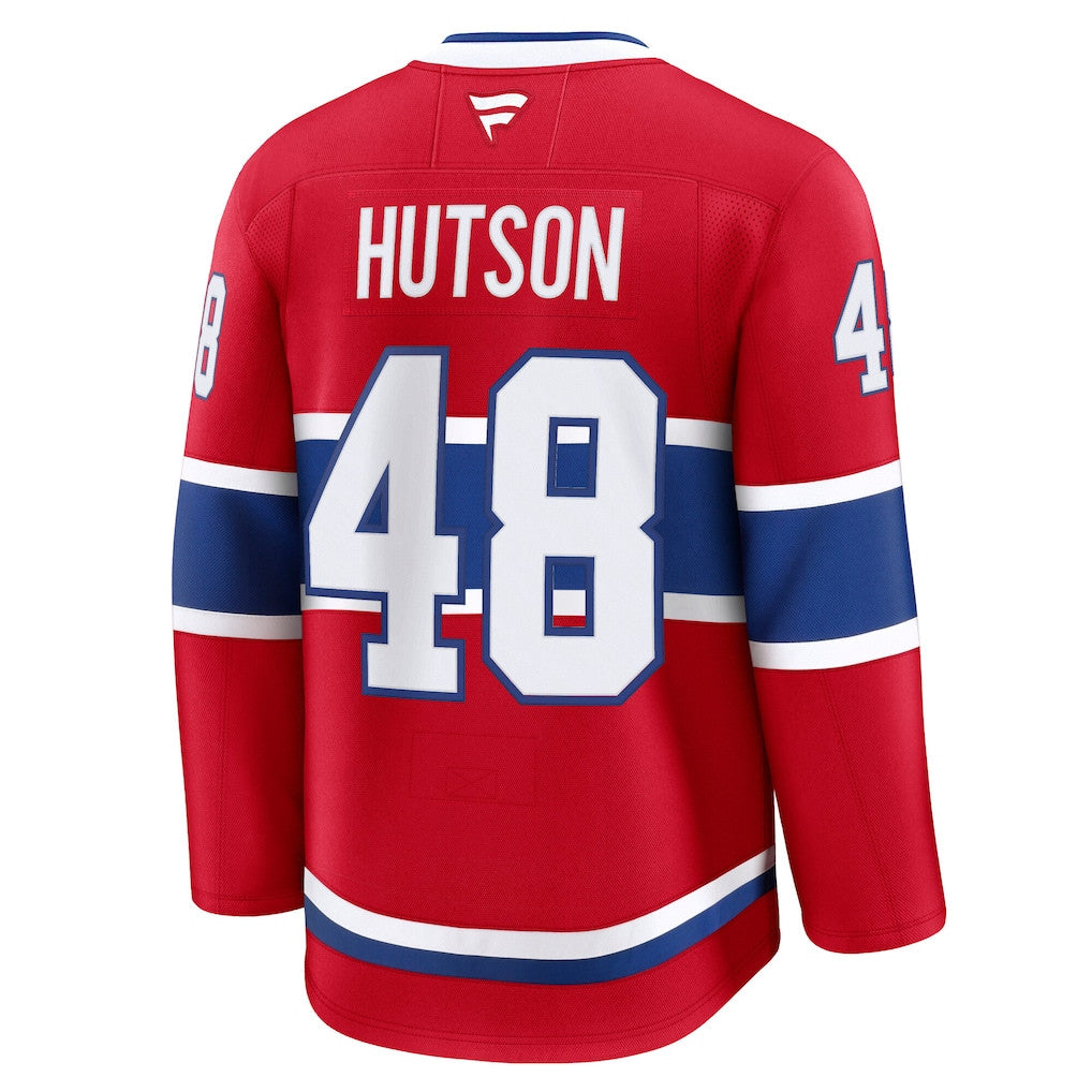 Lane Hutson 48 Montreal Canadiens Home Premium Jersey - Red