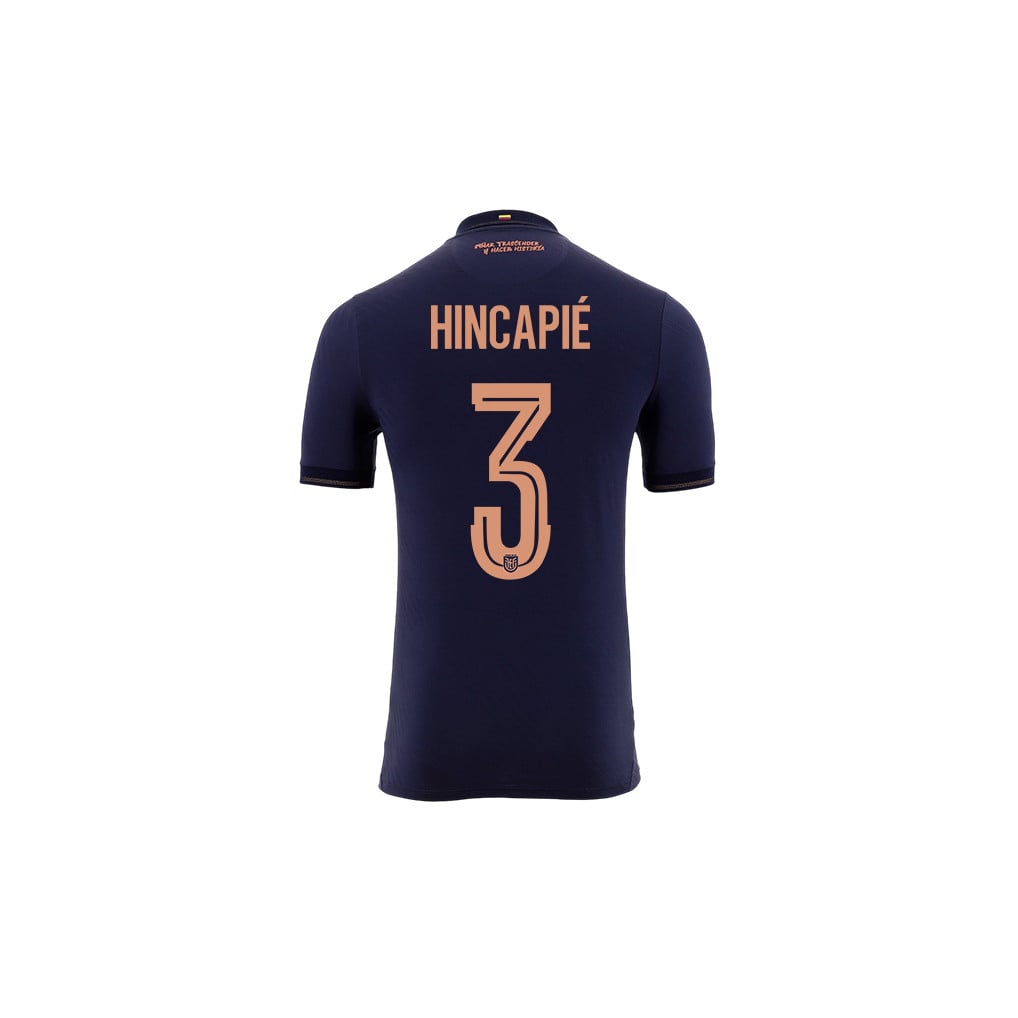 Piero Hincapié 3 Youth Ecuador National Team 2026 Away Jersey - Navy