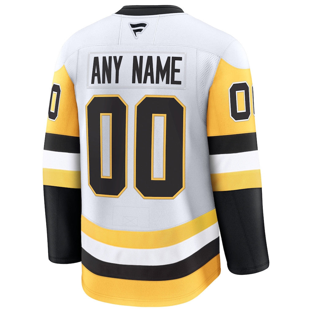 Pittsburgh Penguins Away Premium Custom Jersey - White