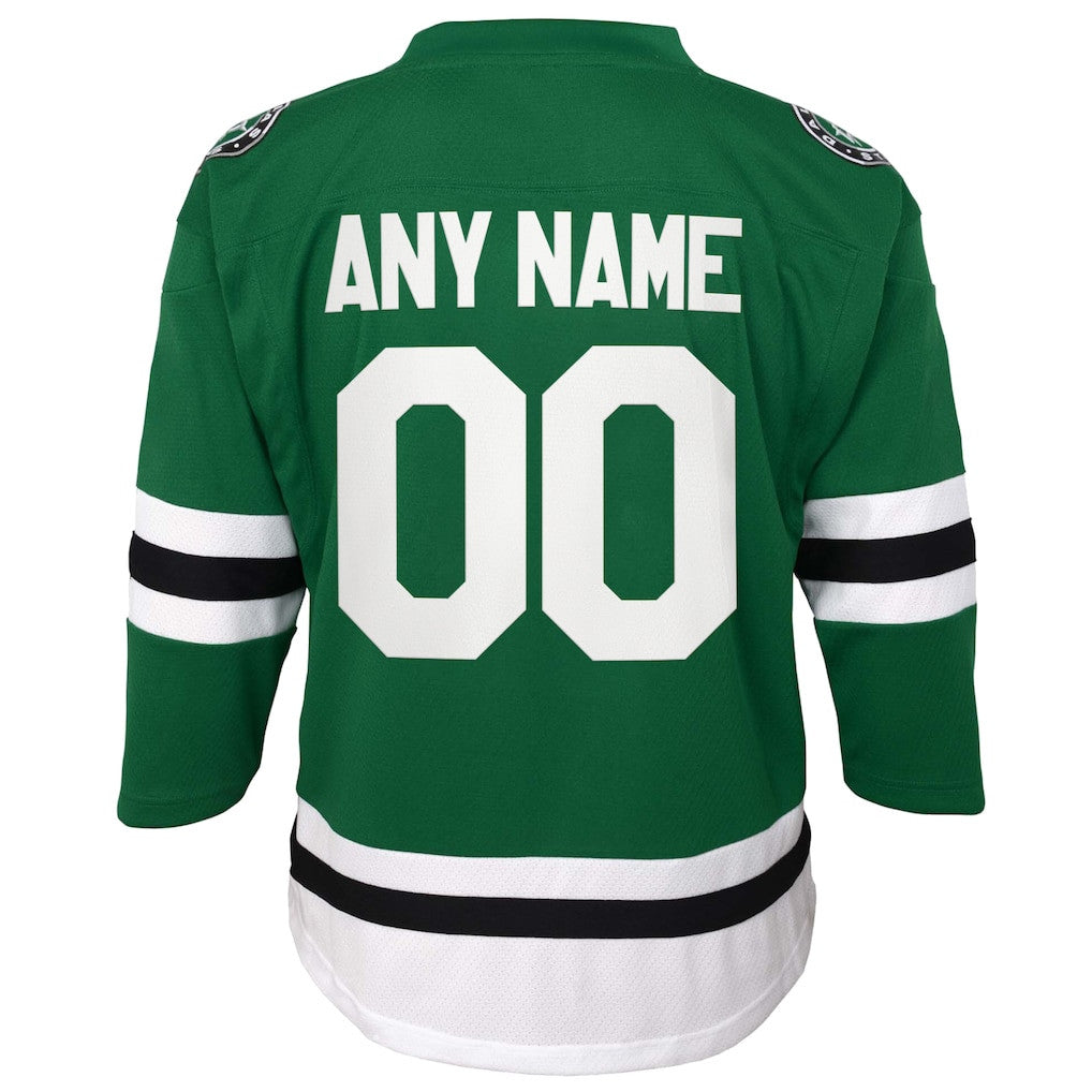 Dallas Stars Custom Youth Home Jersey - Kelly Green