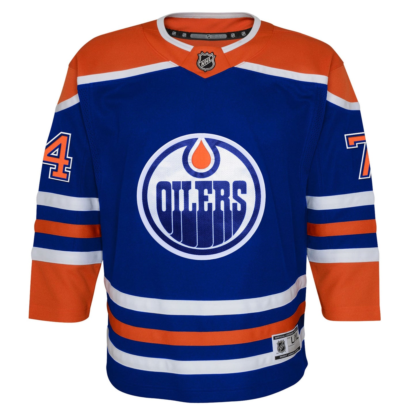 Stuart Skinner 74 Edmonton Oilers Home Jersey - Youth, Royal Blue