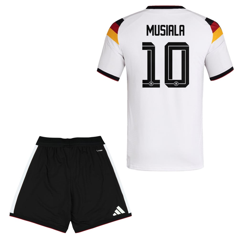 Jamal Musiala 10 Germany 2026 Home Men Jersey & Shorts Set – White