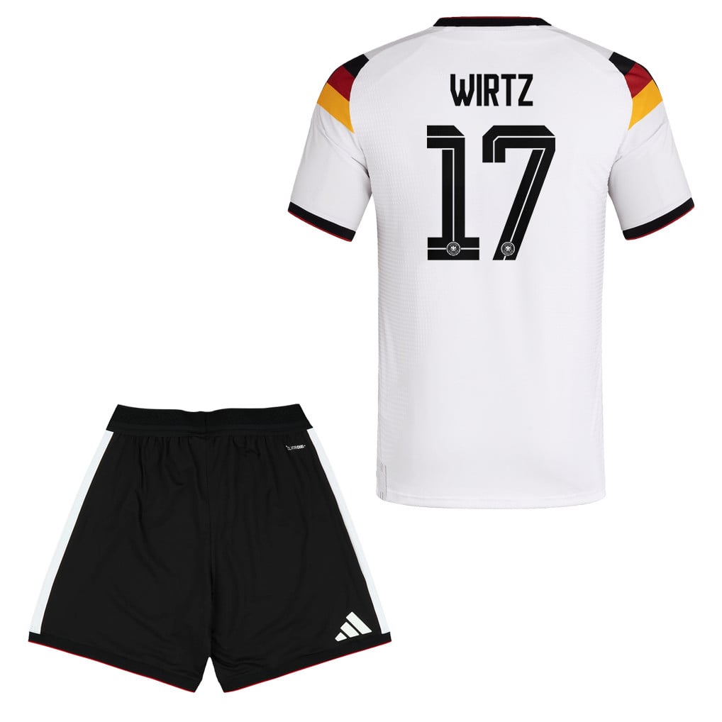 Florian Wirtz 17 Germany 2026 Home Men Jersey & Shorts Set – White