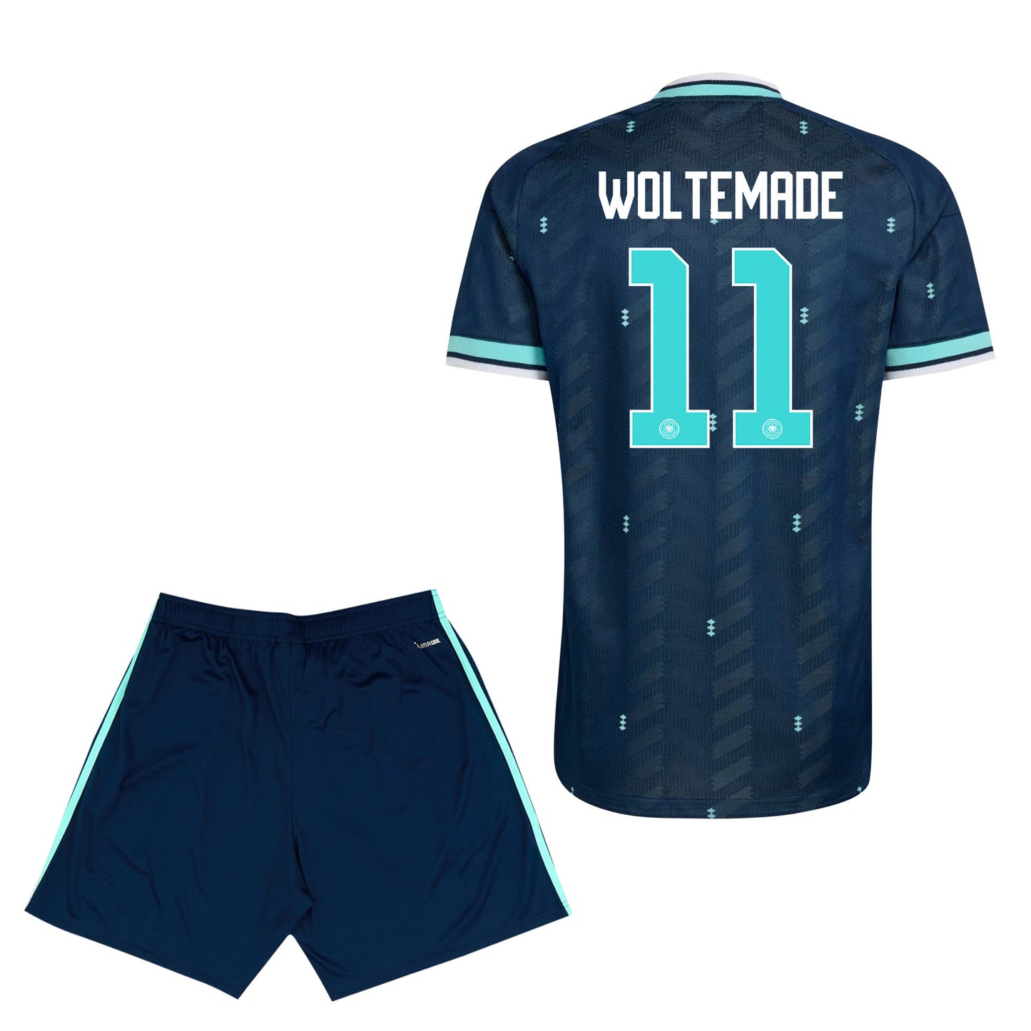 Nick Woltemade 11 Germany 2026 Away Men Jersey & Shorts Set – Navy