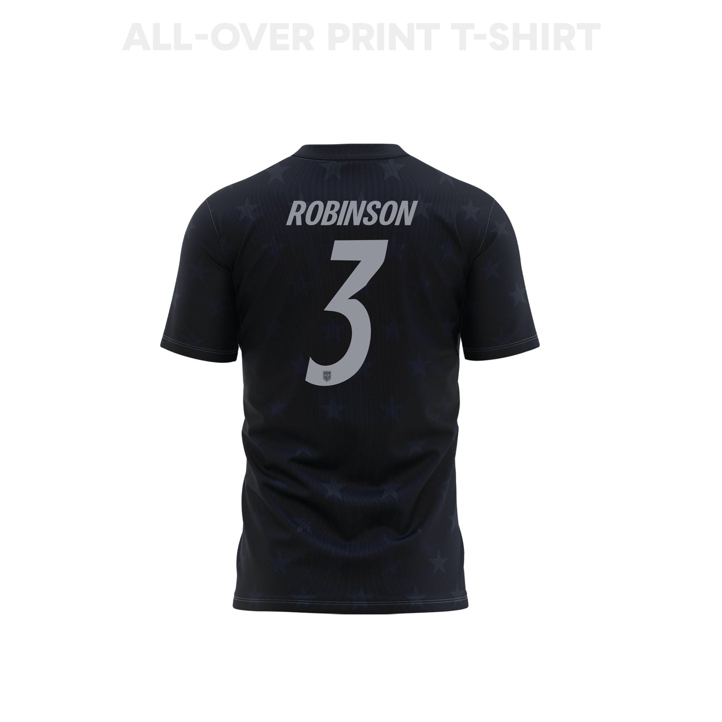 Antonee Robinson 3 USMNT 2026 Away 3D T-Shirt Fully Printed – Unisex, Black