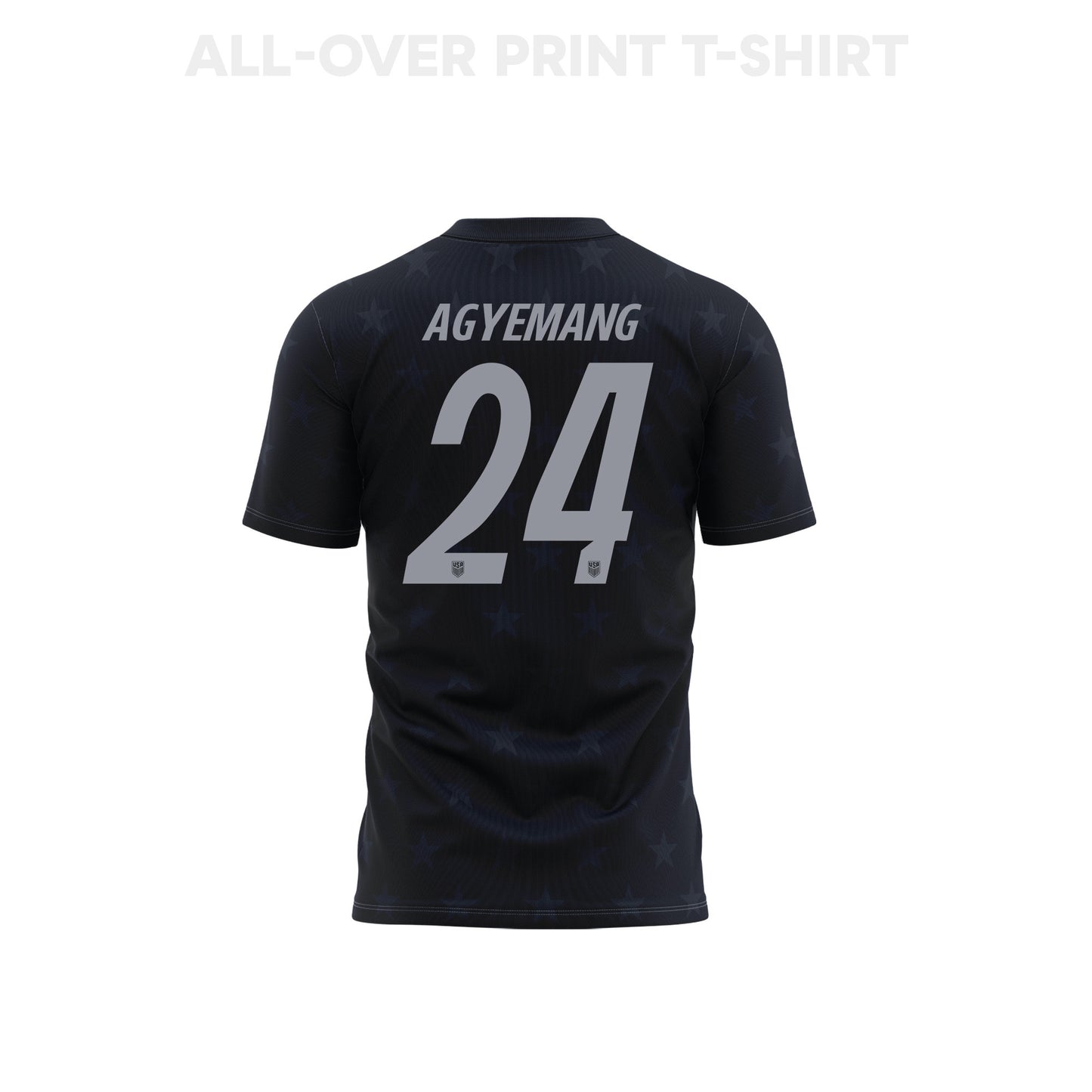 Patrick Agyemang 24 Youth USMNT 2026 Away 3D T-shirt Fully Printed – Black