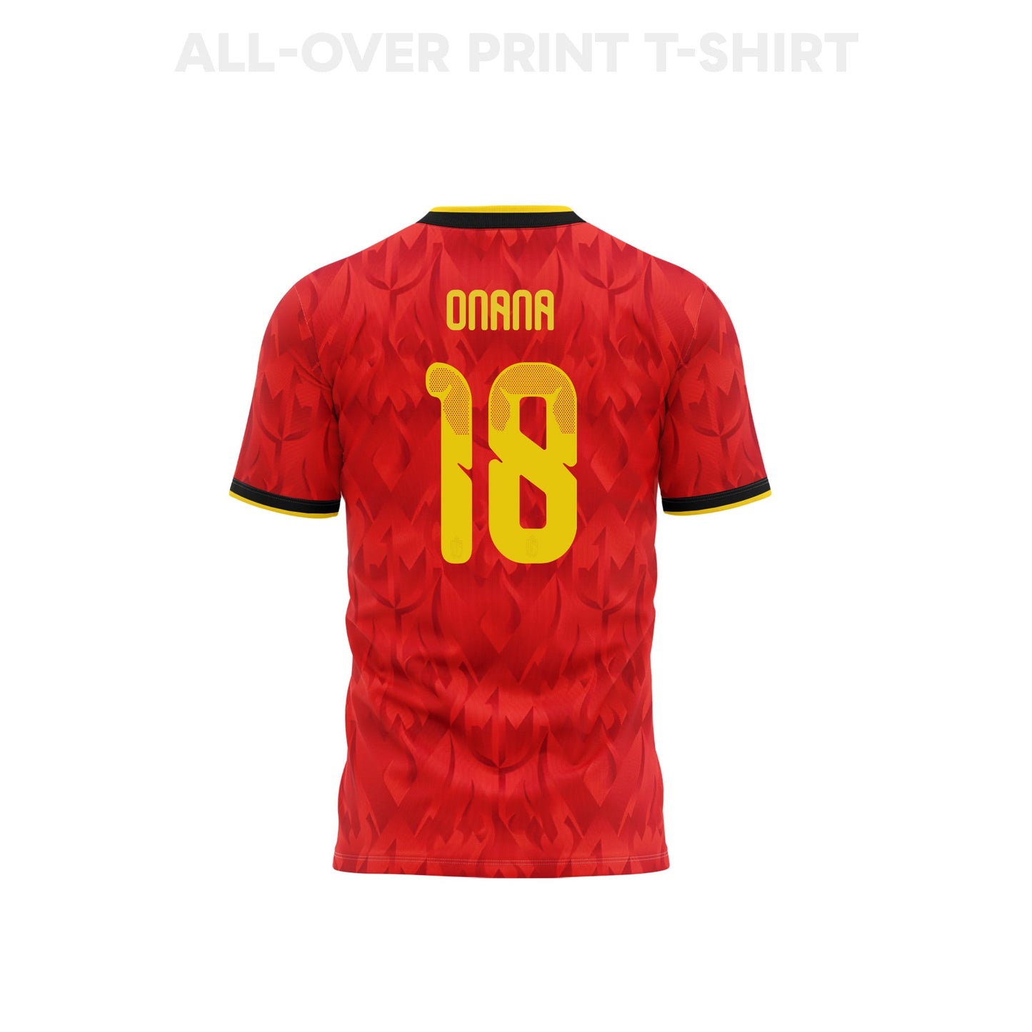 Amadou Onana 18 Youth Belgium 2026 Home 3D T-shirt Fully Printed – Red