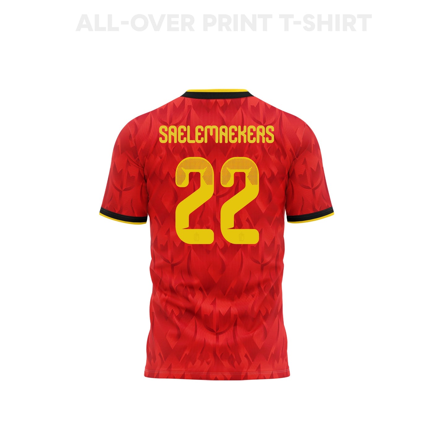 Alexis Saelemaekers 22 Youth Belgium 2026 Home 3D T-shirt Fully Printed – Red