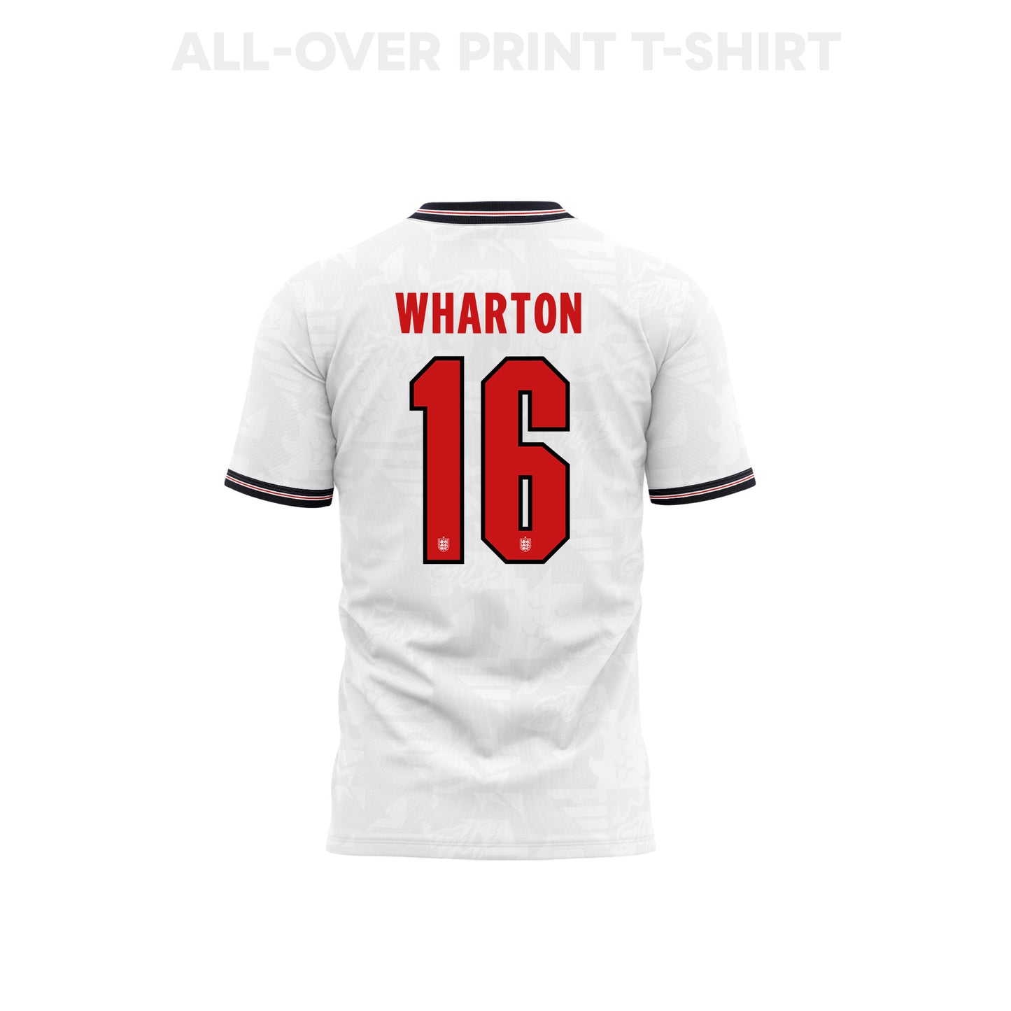 Adam Wharton 16 England 2026 Home 3D T-Shirt Fully Printed – Unisex, White