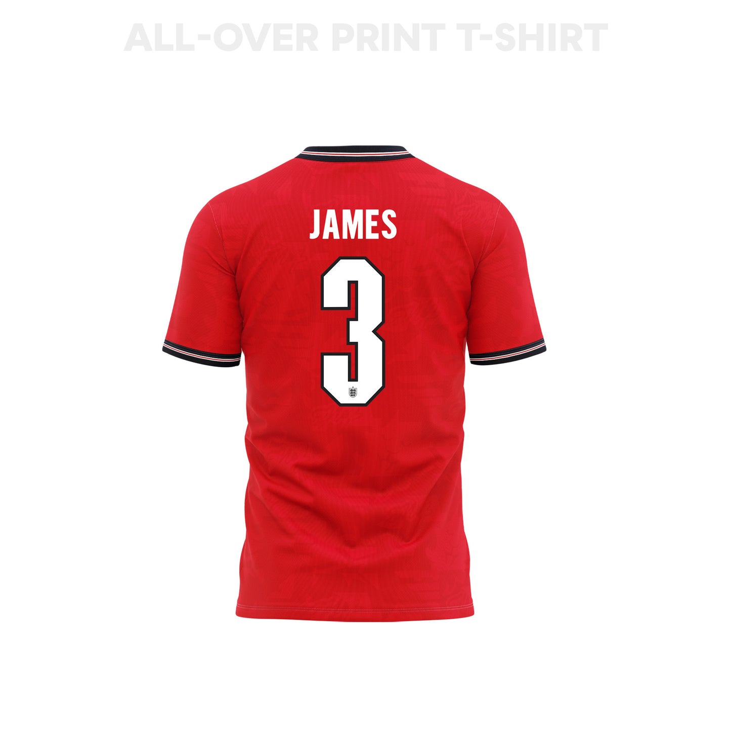 Reece James 3 Youth England 2026 Away 3D T-shirt Fully Printed – Red