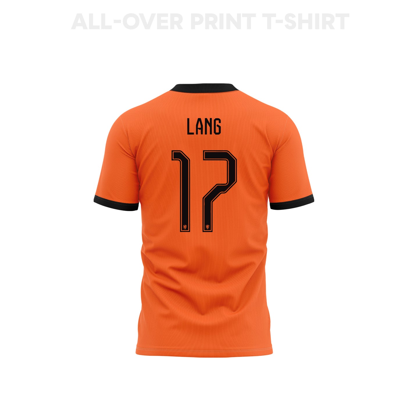 Noa Lang 17 Netherlands 2026 Home 3D T-Shirt Fully Printed – Unisex, Orange