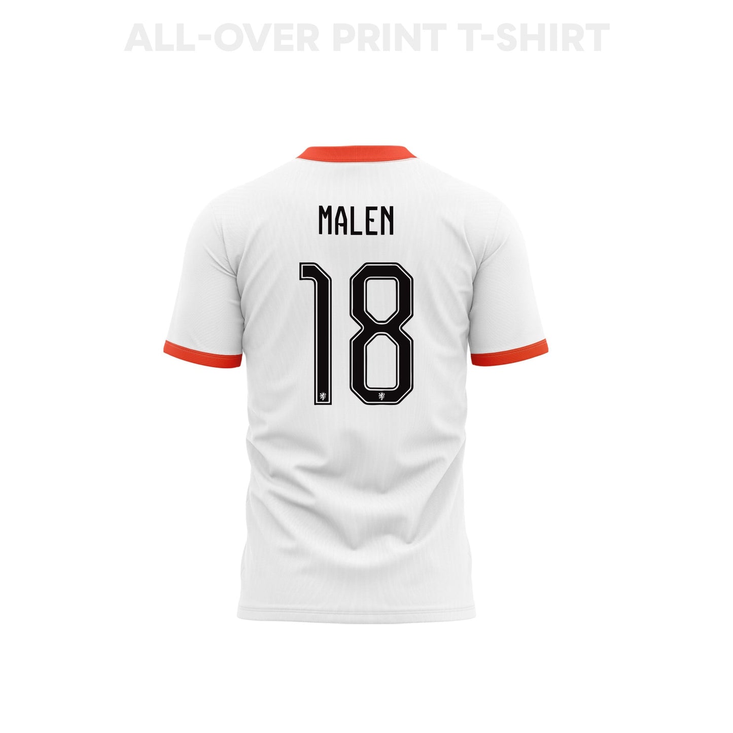 Donyell Malen 18 Youth Netherlands 2026 Away 3D T-shirt Fully Printed – White