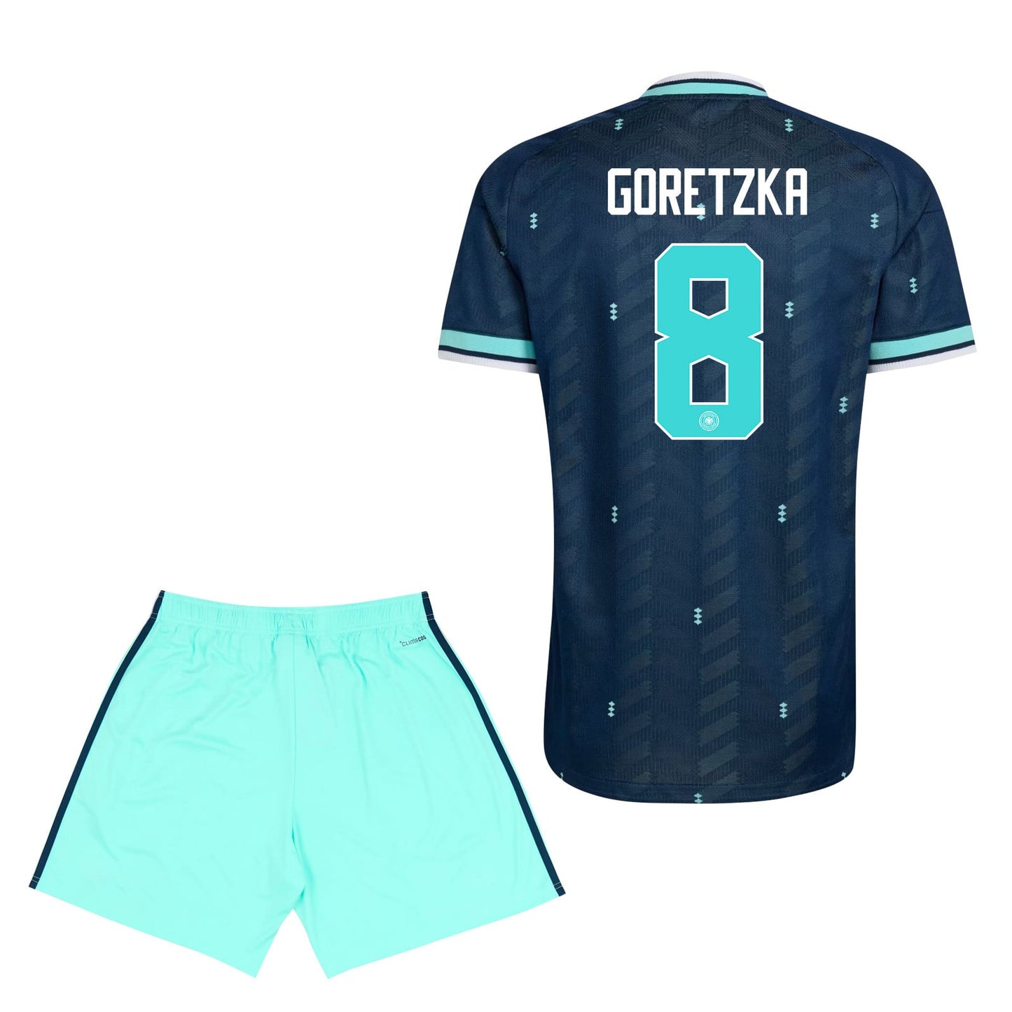 Leon Goretzka 8 Germany 2026 YOUTH Away Jersey & Shorts Set - Navy