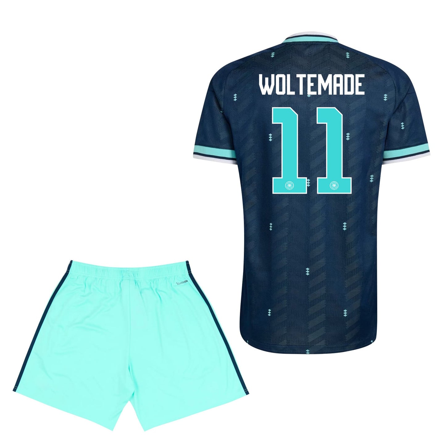 Nick Woltemade 11 Germany 2026 YOUTH Away Jersey & Shorts Set - Navy