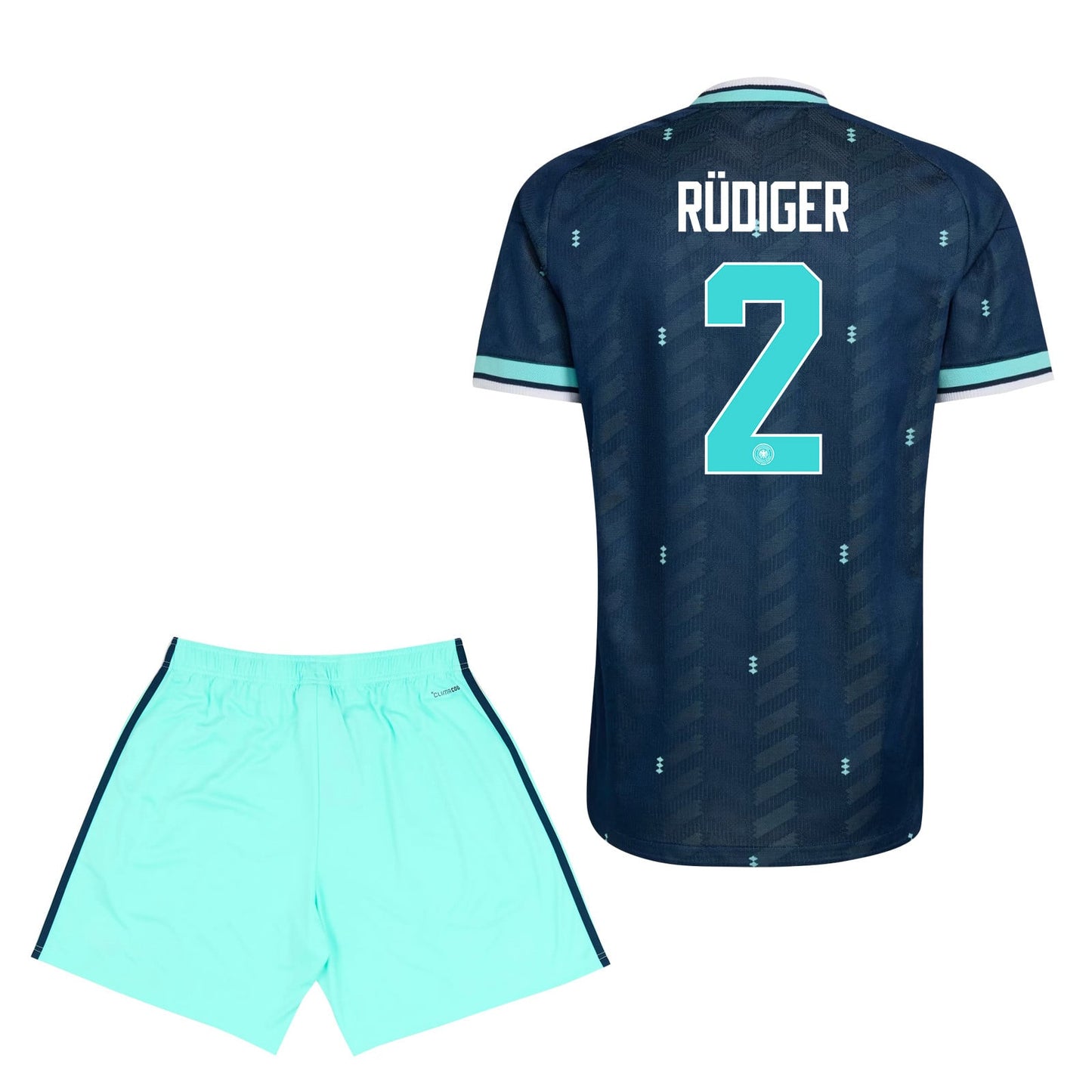 Antonio Rüdiger 2 Germany 2026 YOUTH Away Jersey & Shorts Set - Navy