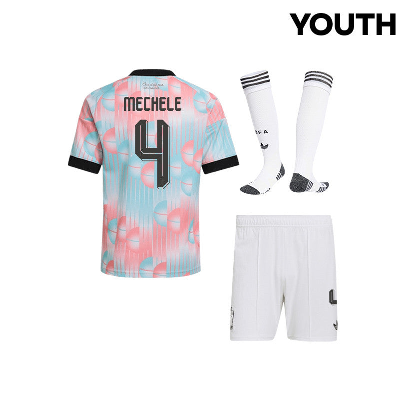 Brandon Mechele 4 Belgium 2026 YOUTH Away Kit Set – Light Blue