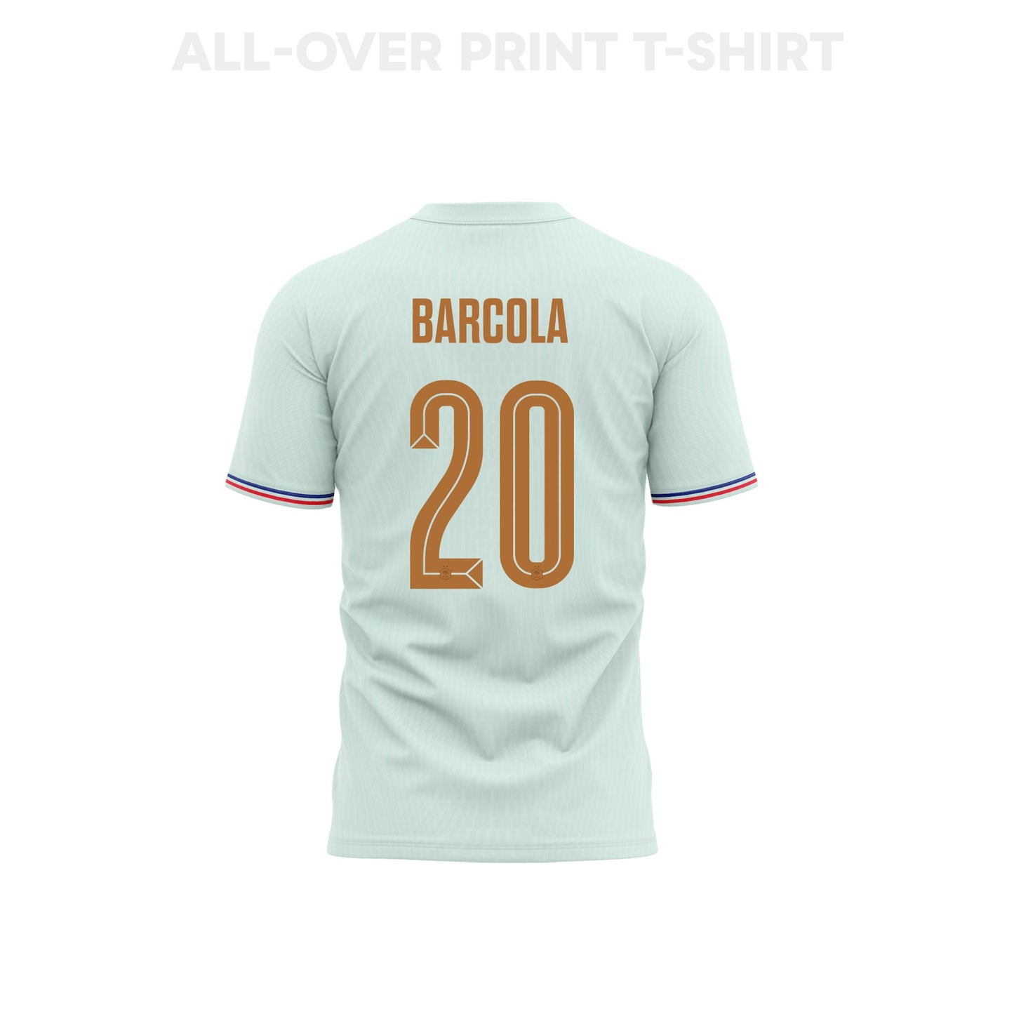 Bradley Barcola 20 Youth France 2026 Away 3D T-shirt Fully Printed – Green