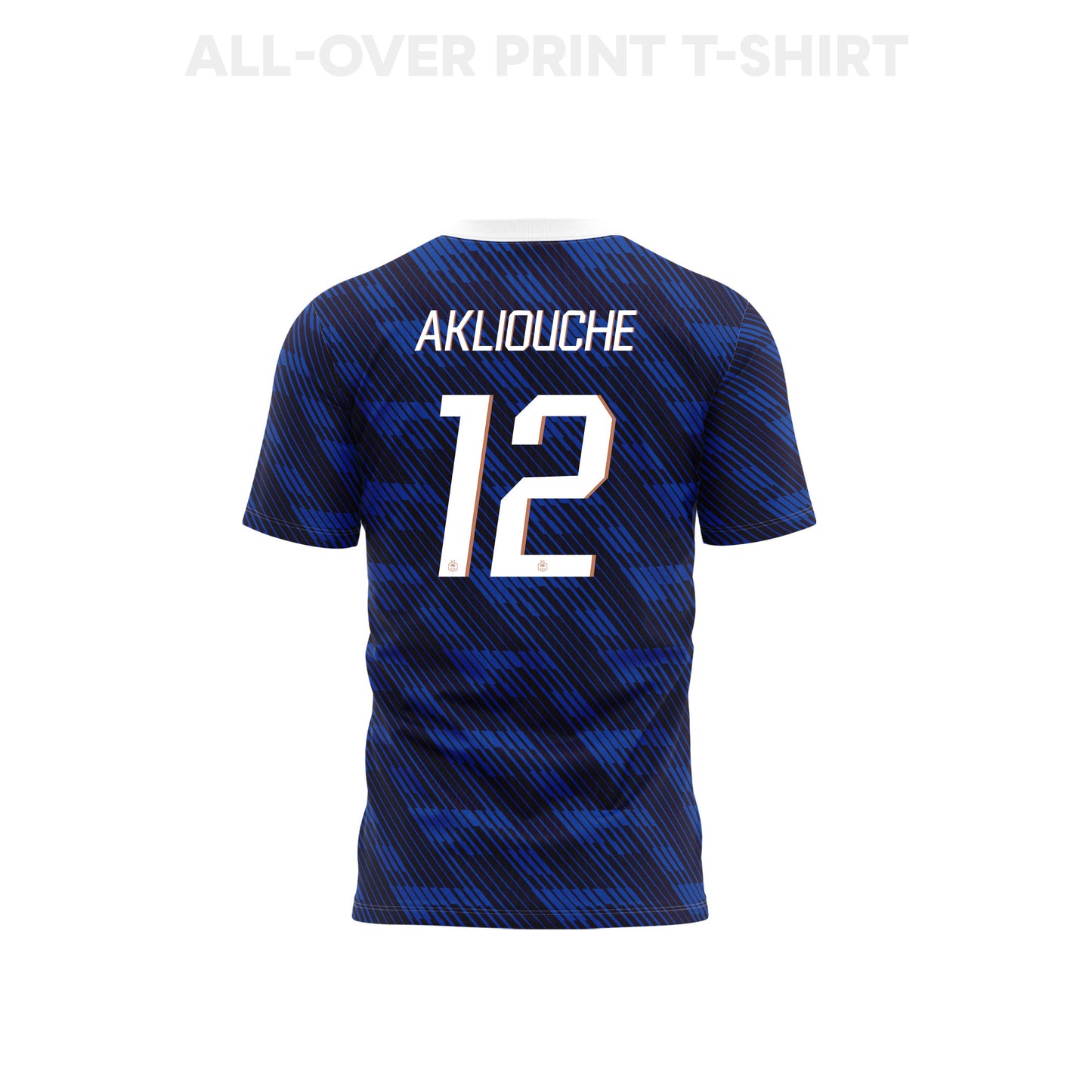 Maghnes Akliouche 12 Youth France 2026 Home 3D T-shirt Fully Printed – Blue