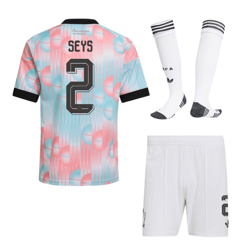 Joaquin Seys 2 Belgium 2026 Away Men Kit Set – Light Blue