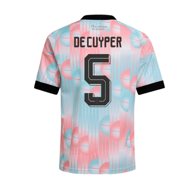Maxim De Cuyper 5 Belgium 2026 Away Men Jersey & Shorts Set – Light Blue