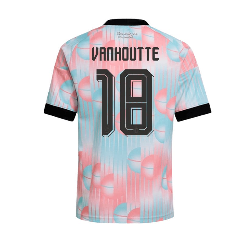 Charles Vanhoutte 18 Belgium 2026 Away Men Jersey & Shorts Set – Light Blue
