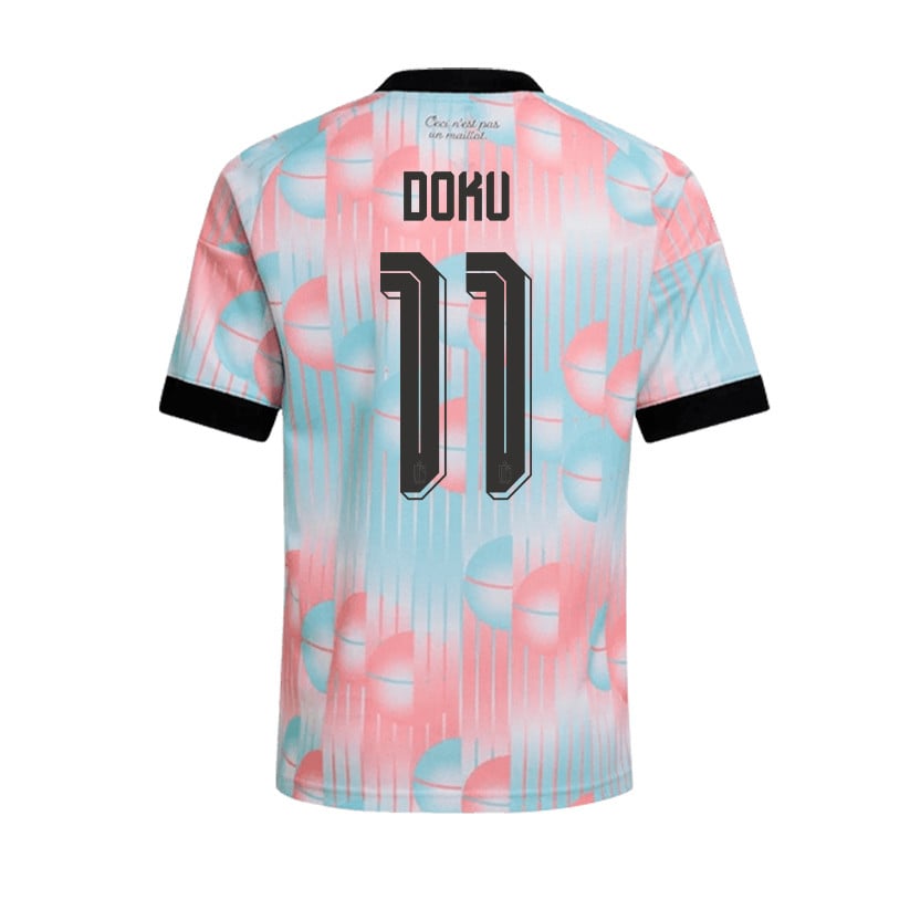 Jérémy Doku 11 Belgium 2026 Away Men Jersey & Shorts Set – Light Blue