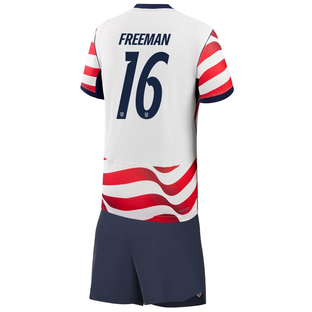Alex Freeman 16 USMNT 2026 YOUTH Home Jersey & Shorts Set