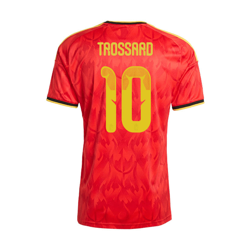 Leandro Trossard 10 Belgium 2026 Home Men Jersey & Shorts Set – Red/Black