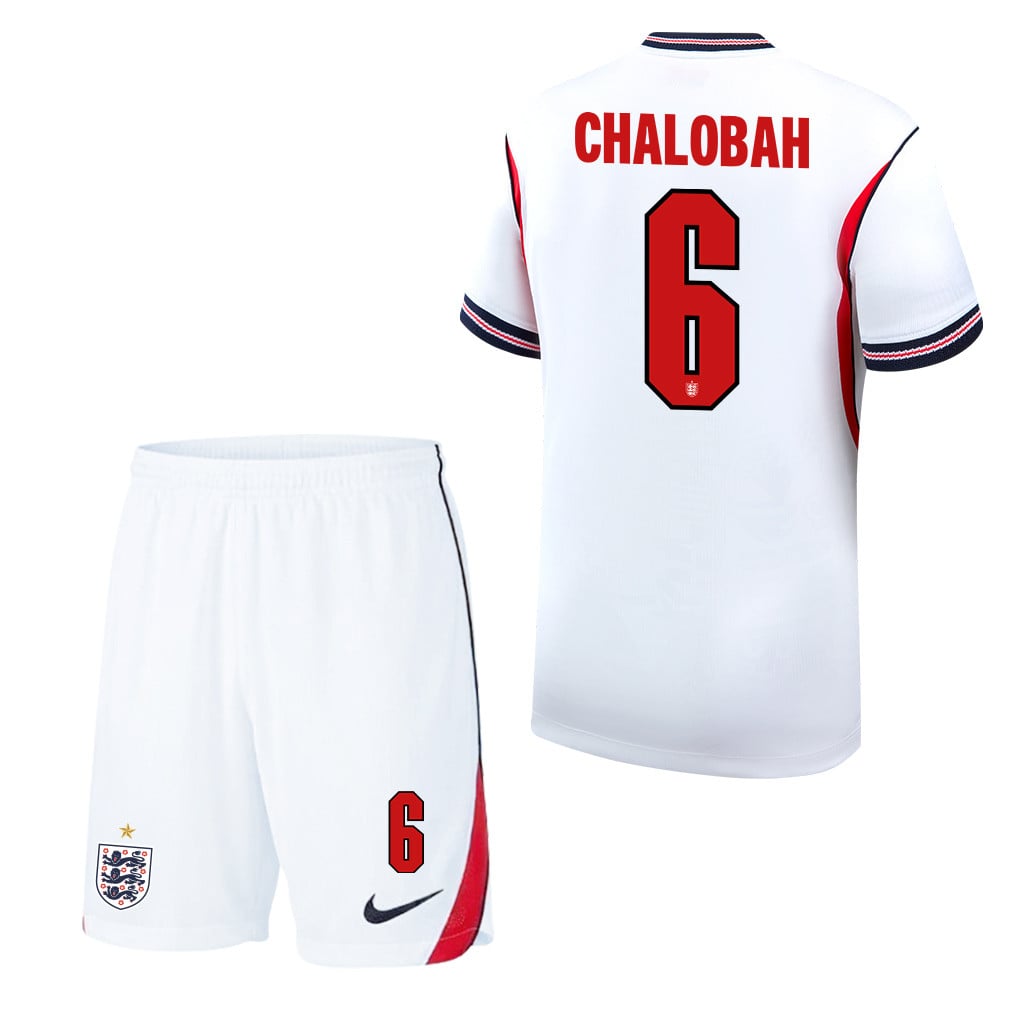 Trevoh Chalobah 6 England 2026 Home Men Jersey & Shorts Set – White