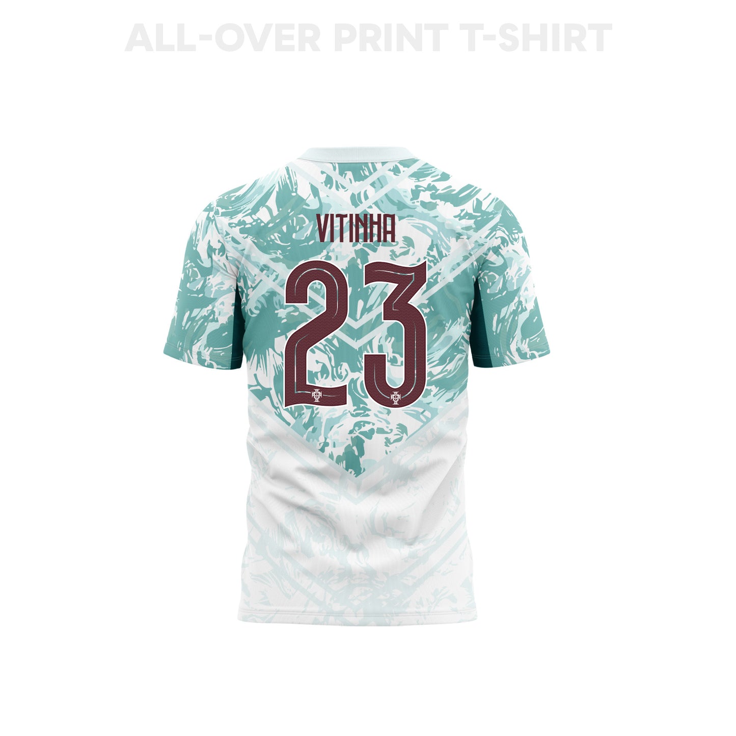 Vitinha 23 Portugal 2026 Away 3D T-Shirt Fully Printed – Unisex, White