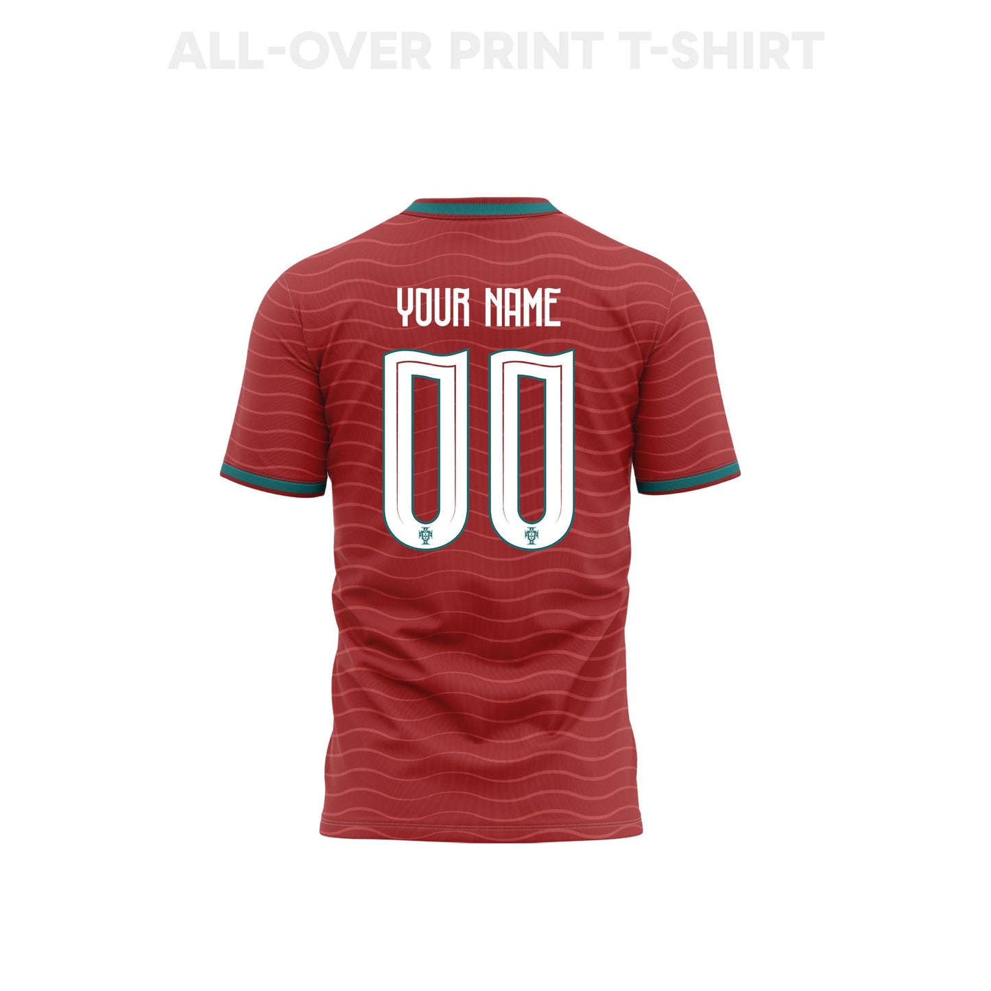 Portugal 2026 Home 3D T-Shirt Fully Printed – Personalized – Unisex, Red