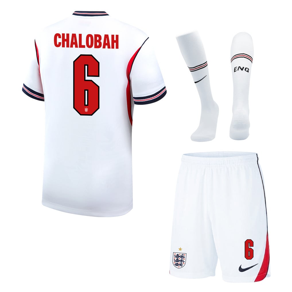 Trevoh Chalobah 6 England 2026 Home Men Kit Set – White