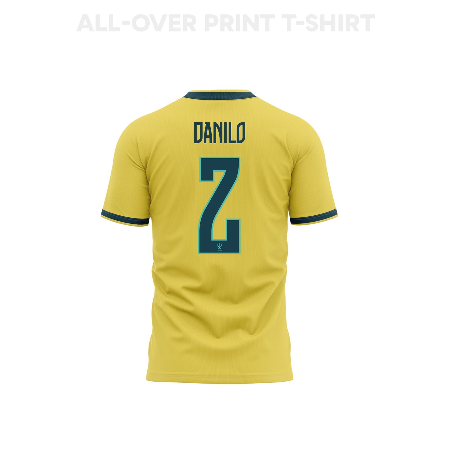 Danilo 2 Brazil 2026 Home 3D T-Shirt Fully Printed – Unisex, Yellow