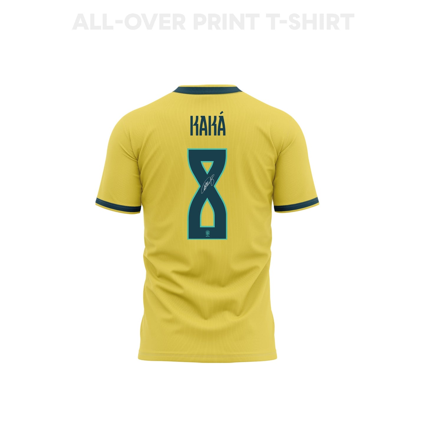 Kaká 8 Brazil 2026 Home 3D T-Shirt Fully Printed – Unisex, Yellow