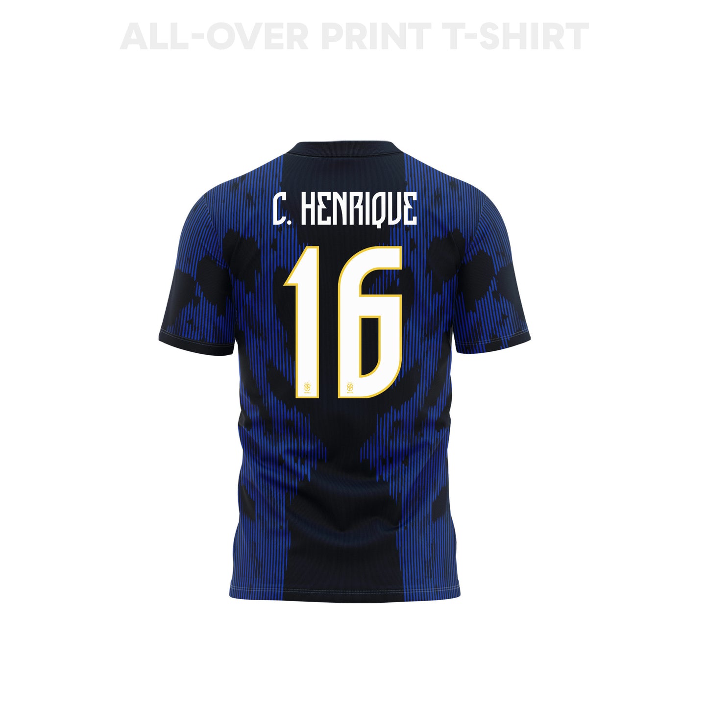 Caio Henrique 16 Youth Brazil 2026 Away 3D T-shirt Fully Printed – Blue