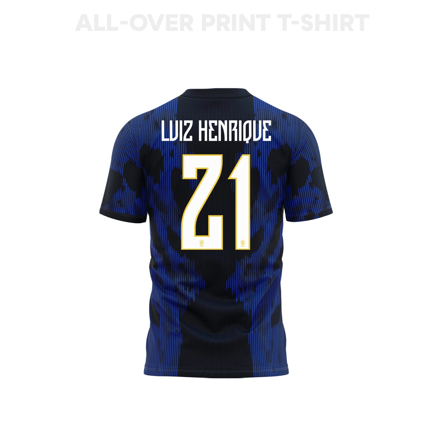 Luiz Henrique 21 Youth Brazil 2026 Away 3D T-shirt Fully Printed – Blue