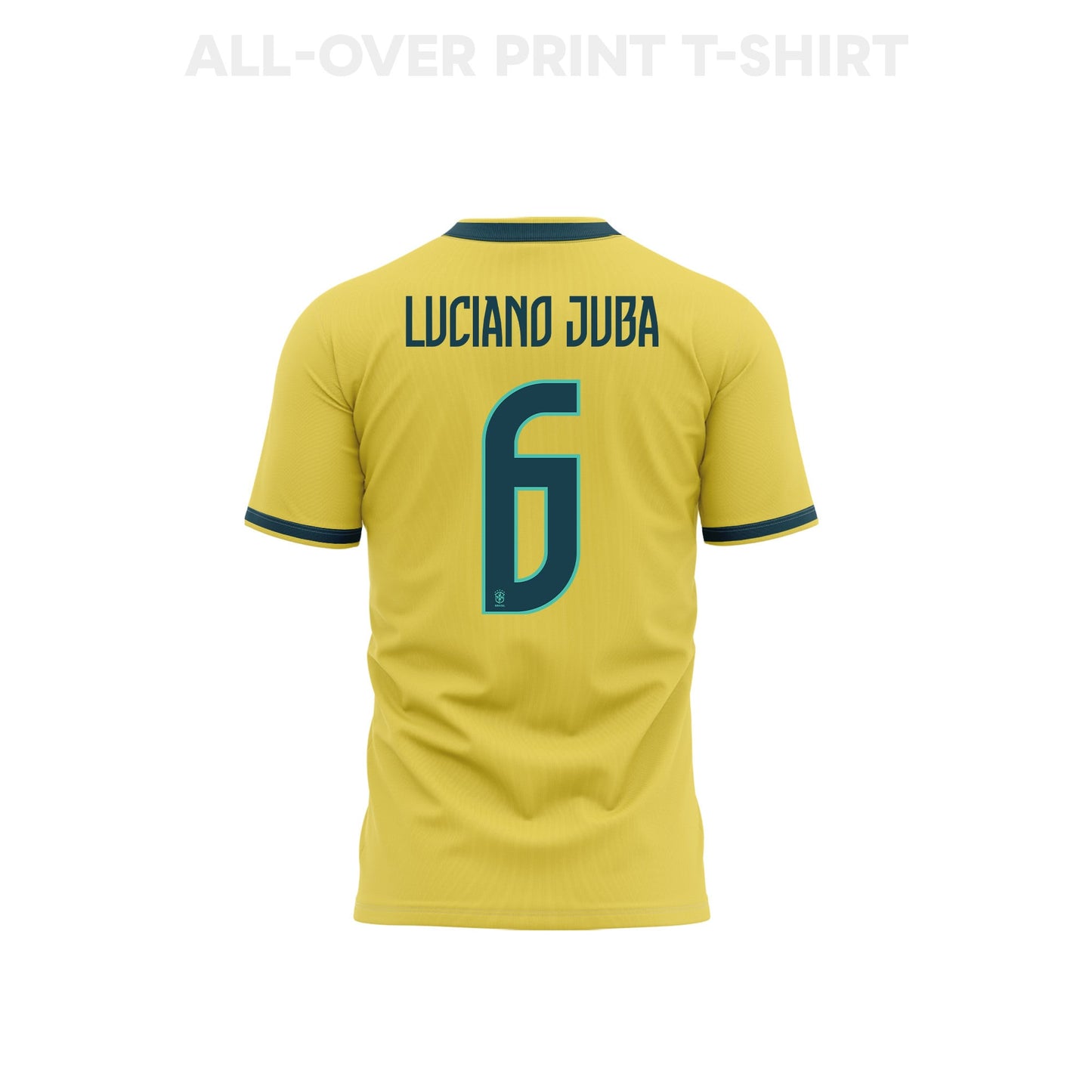 Luciano Juba 6 Youth Brazil 2026 Home 3D T-shirt Fully Printed – Yellow
