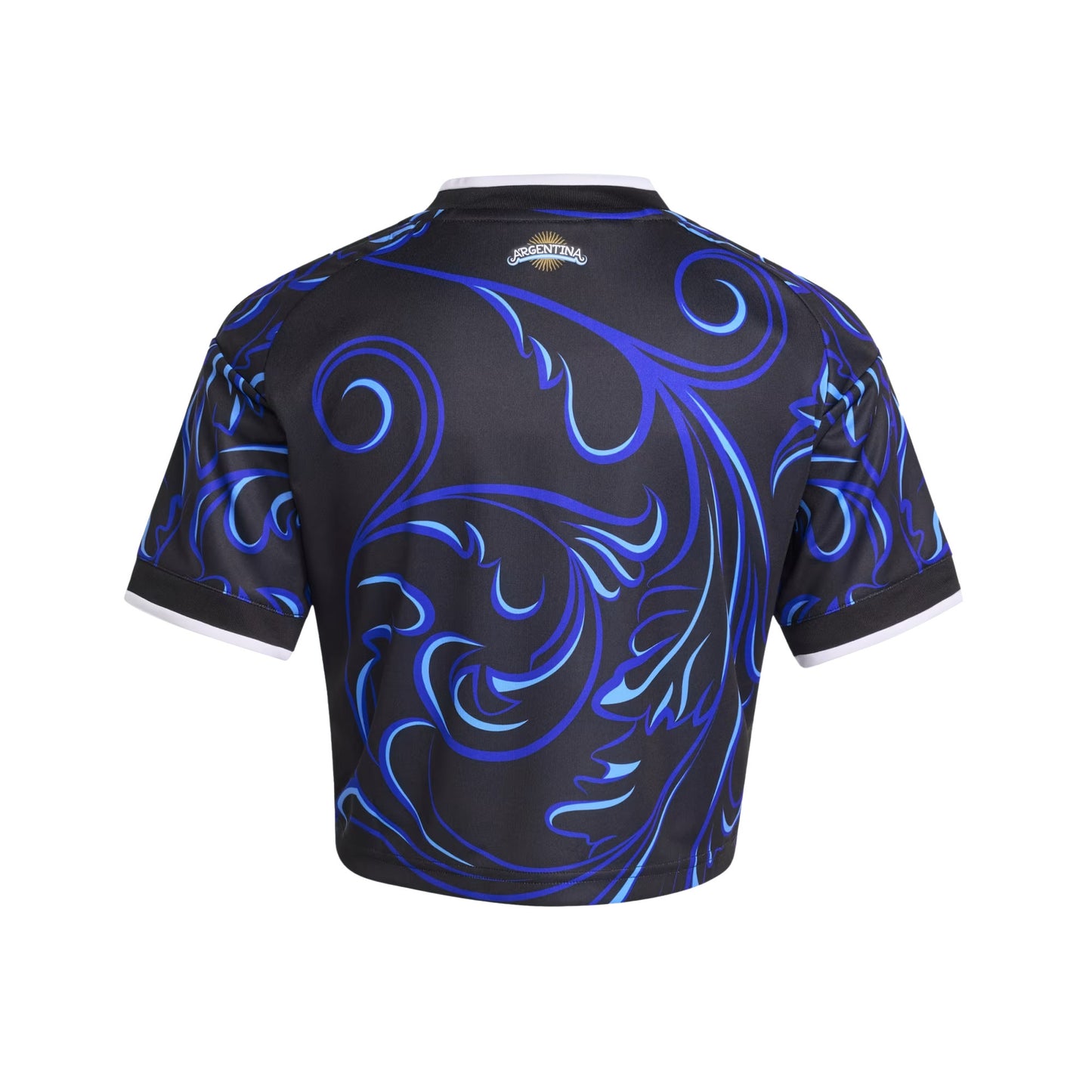Argentina 2026 Away Women's Cropped Jersey - Black