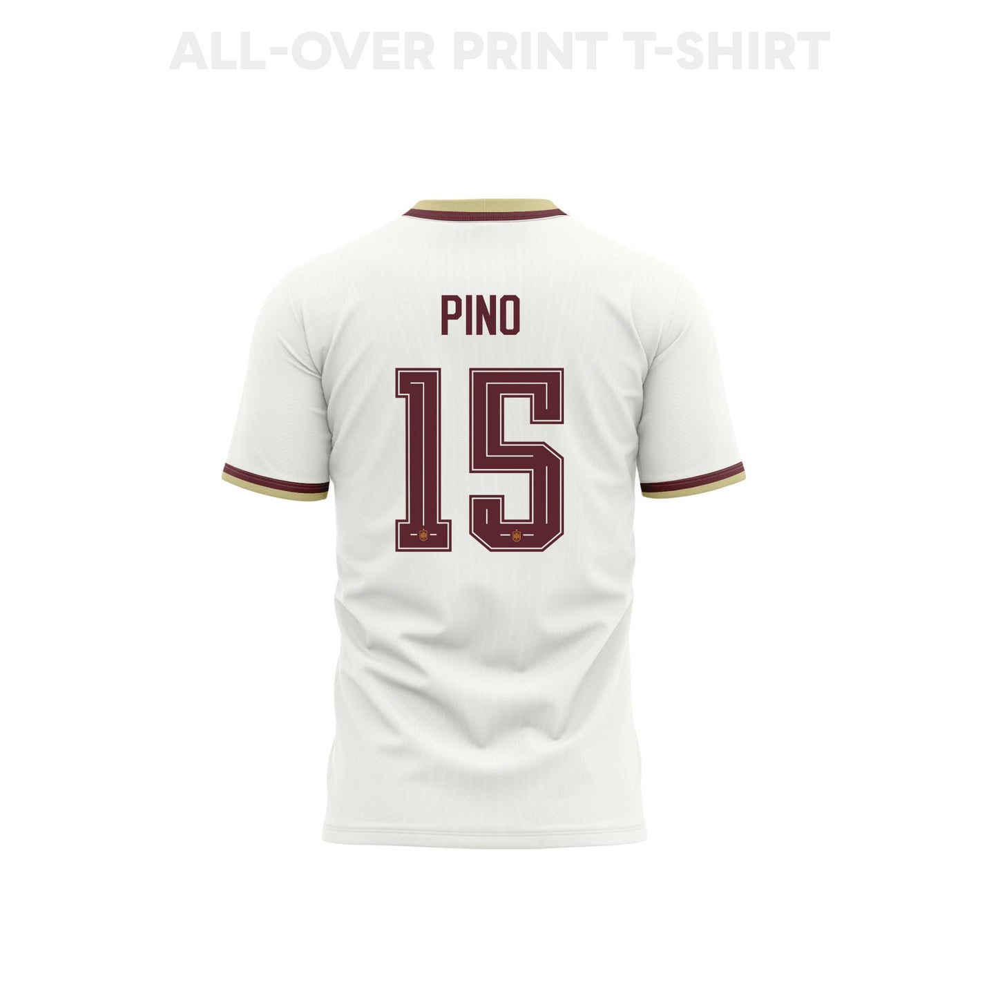 Yeremy Pino 15 Spain 2026 Away 3D T-Shirt Fully Printed – Unisex, White