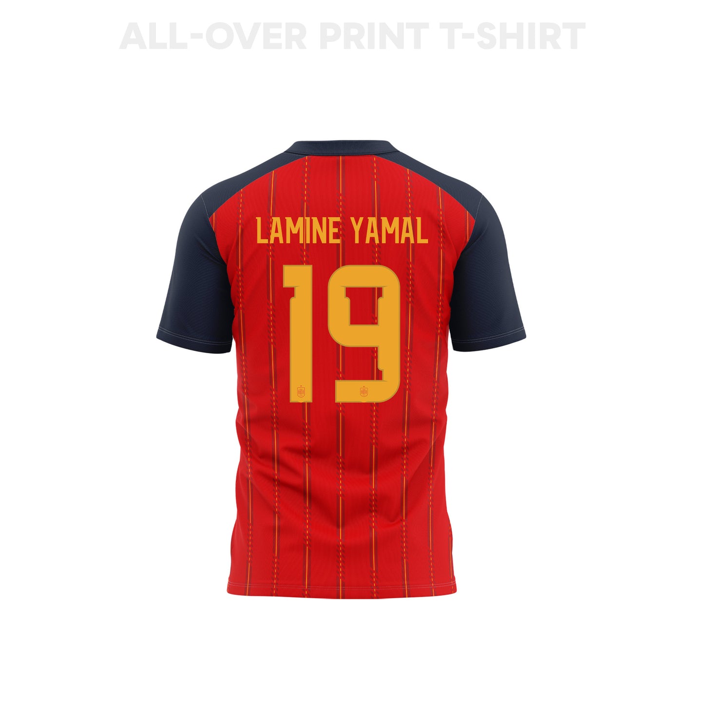 Lamine Yamal 19 Youth Spain 2026 Home 3D T-shirt Fully Printed – Red