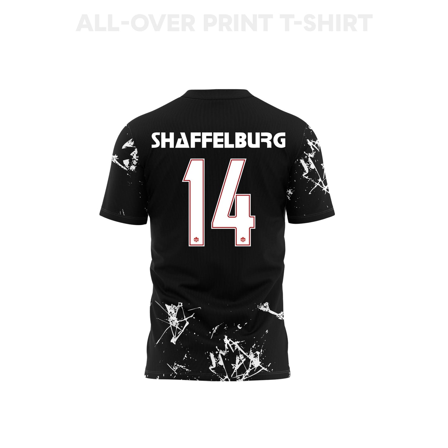 Jacob Shaffelburg 14 Canada 2026 Away 3D T-Shirt Fully Printed – Unisex, Black