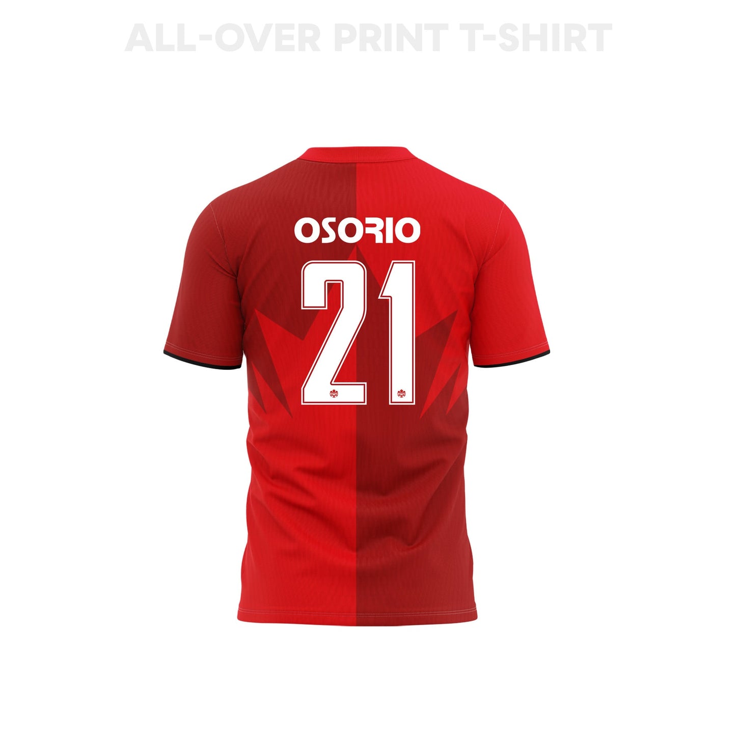 Jonathan Osorio 21 Canada 2026 Home 3D T-Shirt Fully Printed – Unisex, Red