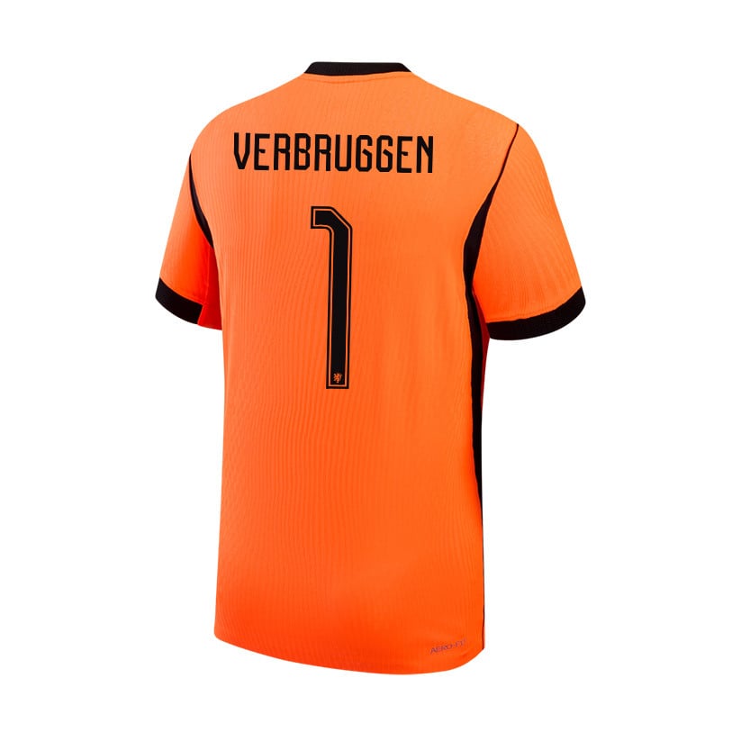 Bart Verbruggen 1 Netherlands 2026 YOUTH Home Jersey & Shorts Set - Orange