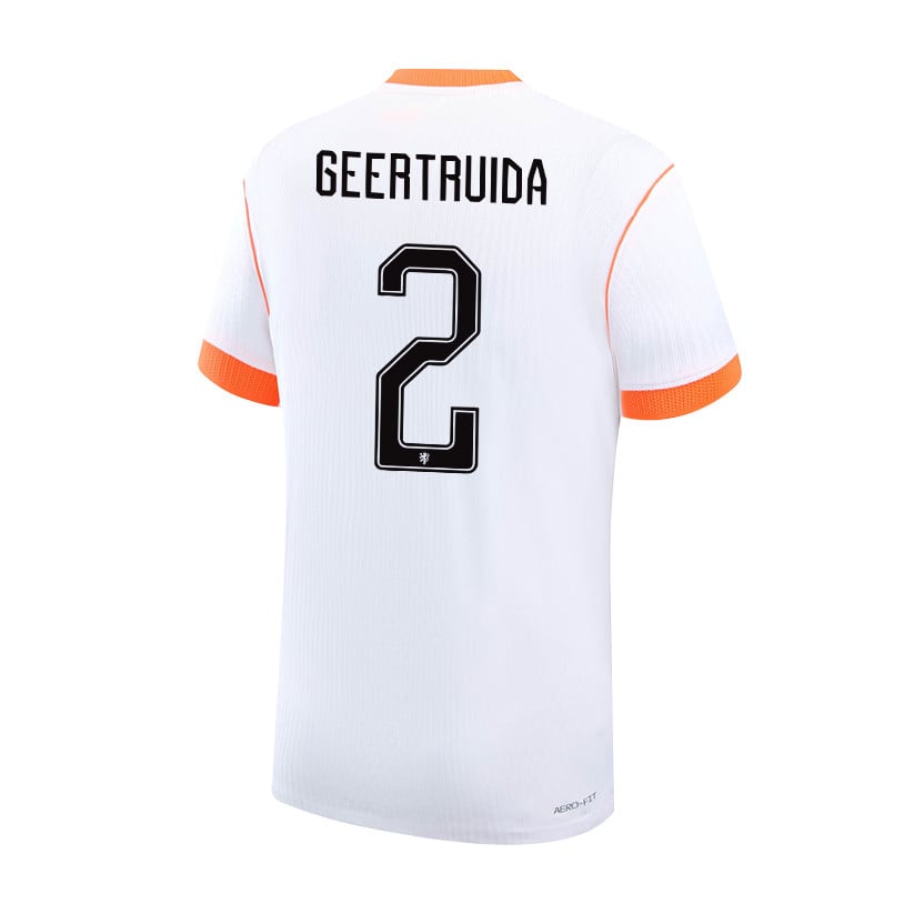 Lutsharel Geertruida 2 Netherlands 2026 YOUTH Away Jersey & Shorts Set - White