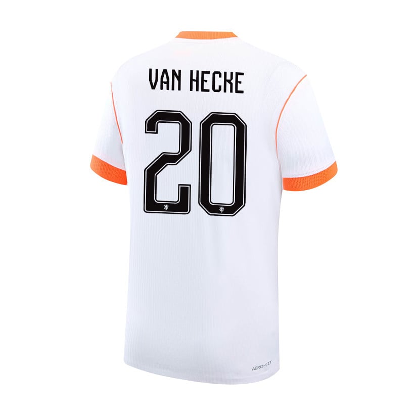Jan Paul van Hecke 20 Netherlands 2026 YOUTH Away Jersey & Shorts Set - White