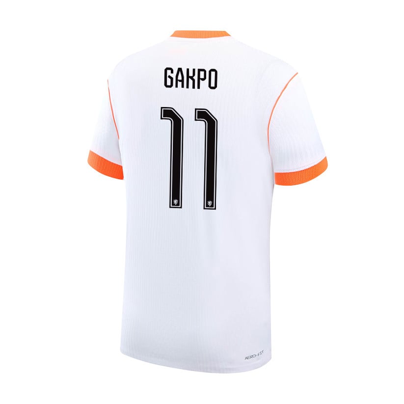 Cody Gakpo 11 Netherlands 2026 YOUTH Away Jersey & Shorts Set - White