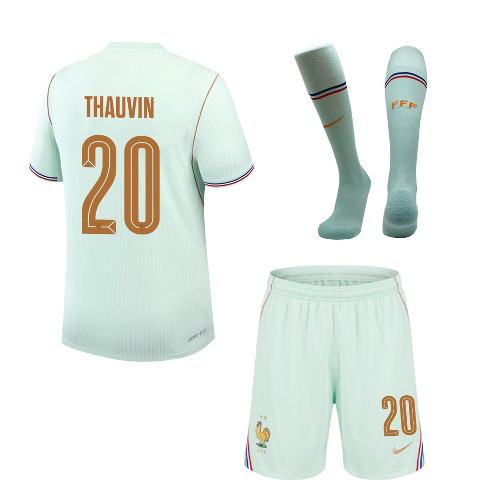 Florian Thauvin 20 France 2026 Away Men Kit Set – Green