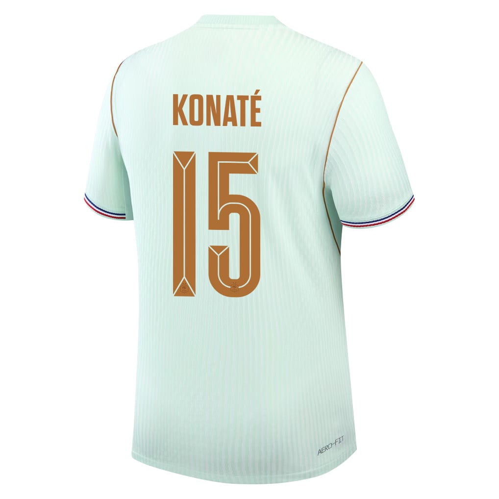 Ibrahima Konaté 15 France 2026 Away Men Jersey & Shorts Set – Green